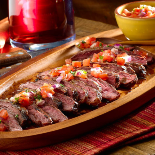 Churrasco en salsa criolla